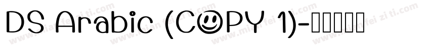 DS Arabic (COPY 1)字体转换